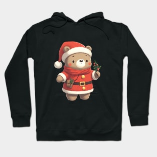 Cute Christmas Bear Santa Hoodie